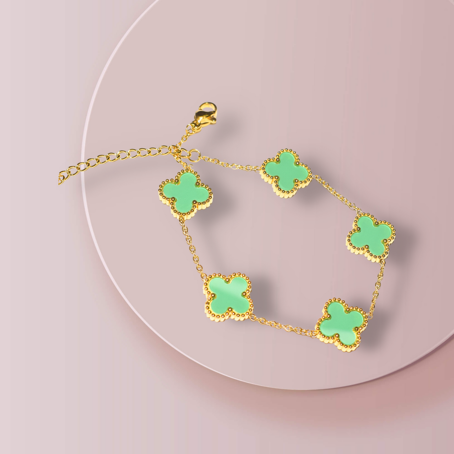 Timeless Clover Bracelet Shiny Green