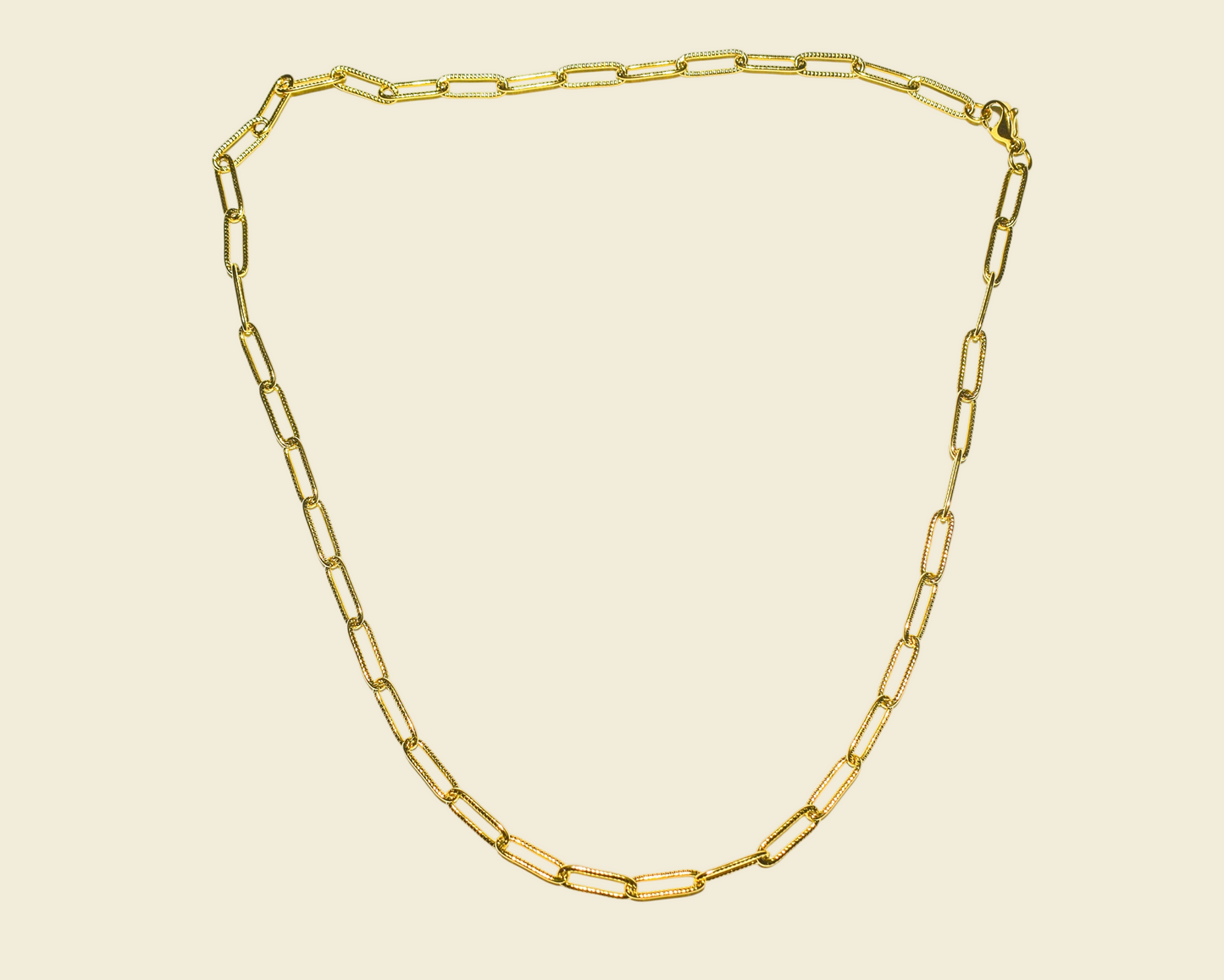 Gold Paper Clip Chain