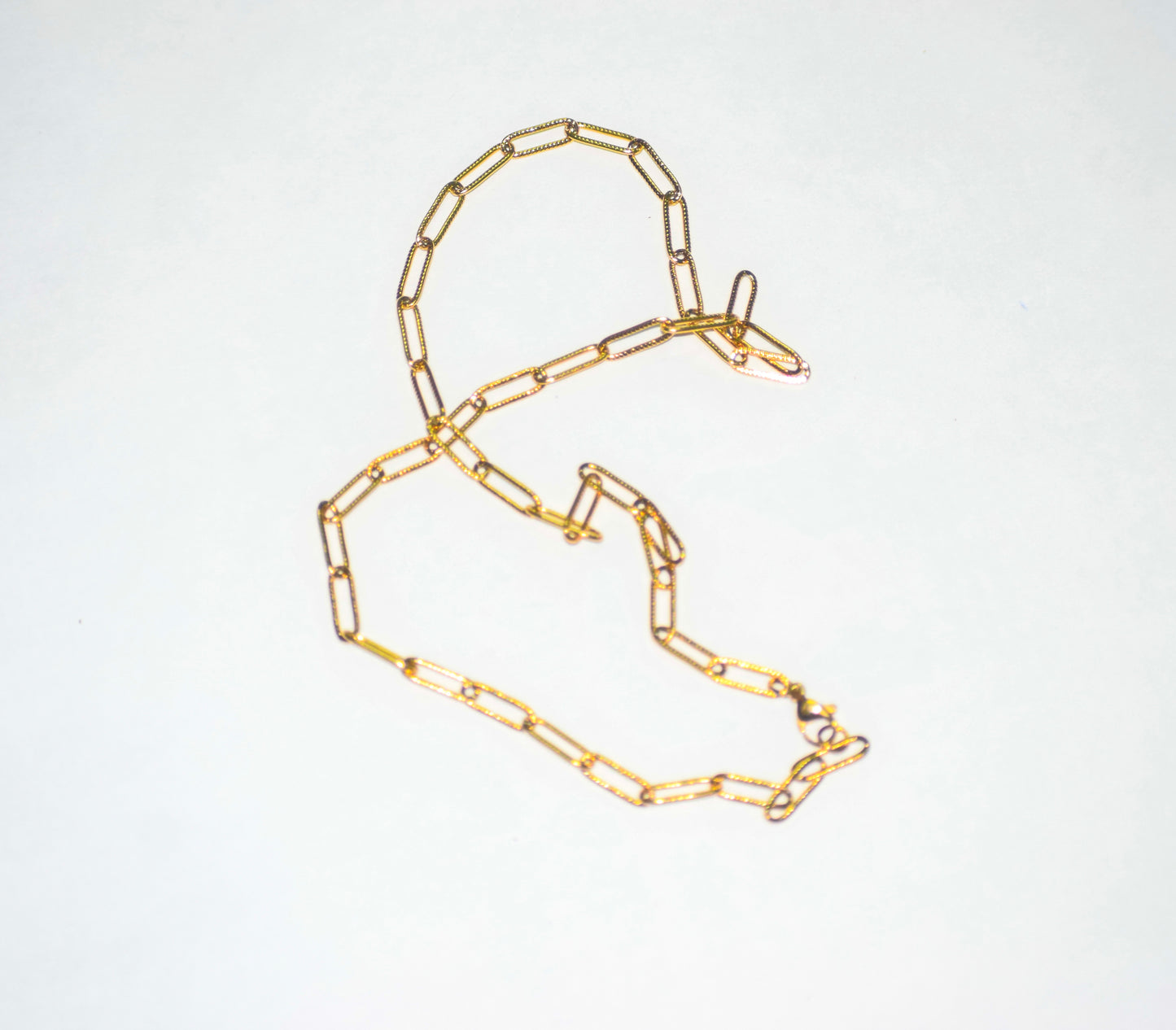 Gold Paper Clip Chain