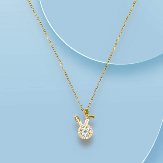 Gem Bunny Charm Nacklace