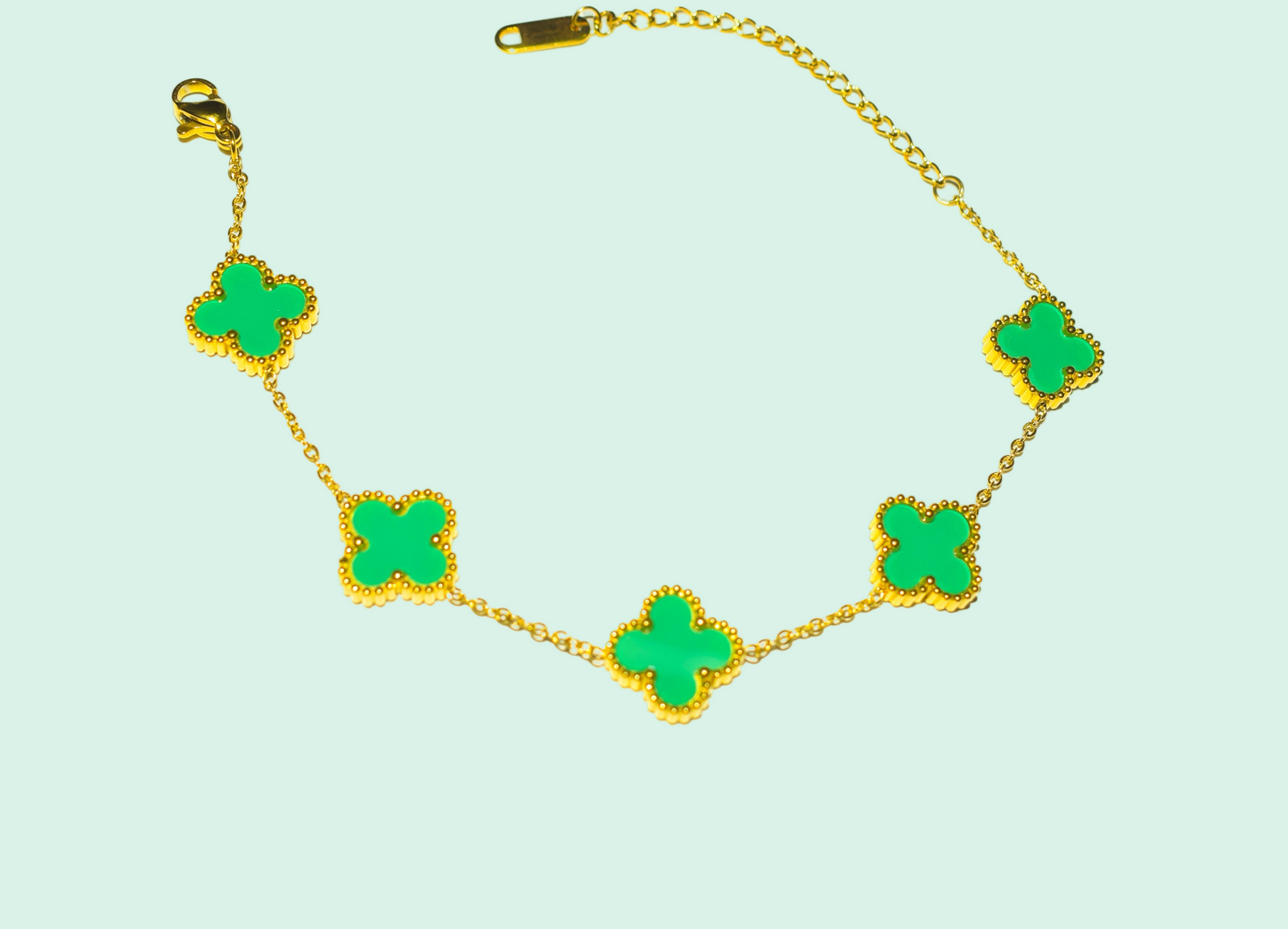 Timeless Clover Bracelet Shiny Green