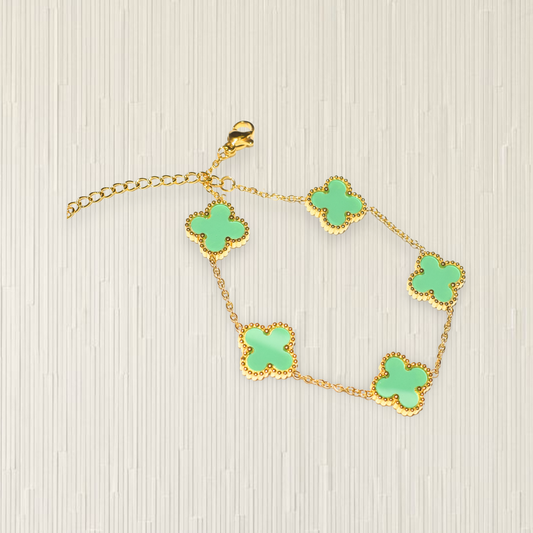 Timeless Clover Bracelet Shiny Green